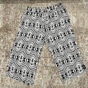 Primark Black and White Floral Pants